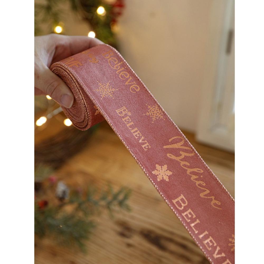 Сделай сам Тканевая лента-завиток Рождественский подарок Мешковинная лента Новая рождественская лента