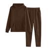 Children's Solid-color Loose Sweatshirt And Sweatpants Casual Sportswear Set