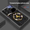 Деревянная текстура Лошадь Синий Для Xiaomi Redmi 13C Note13 12 Pro Plus 5G Note 9 13T Pro POCO X6 F5 F6 Черный Чехол для телефона из закаленного стекла