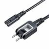 SANWA SUPPLY Glasses-type Connector Compatible Power Cord (3m) KB-DM2S12A-3
