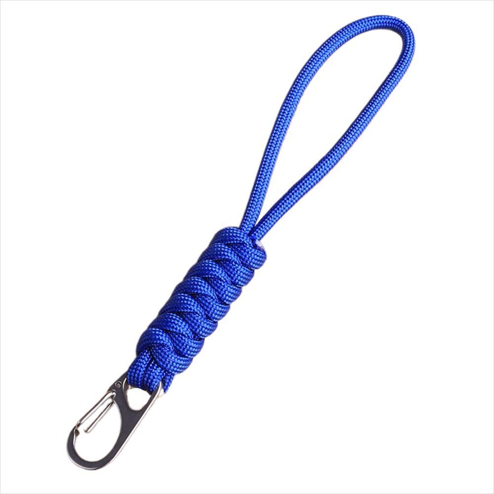 Snake Knot Paracord Keychain Anti-lost Chain Braided Woven Keychain Emergency Survival