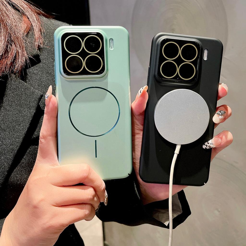 Тонкое магнитное отверстие подходит для чехла мобильного телефона Xiaomi Mi 15ultra, матовой защитной пленки для объектива Redmi K70, простой и продвинутой новой модели.
