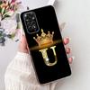Для Xiaomi Redmi Note 11 11s 4G Чехол Корона Первая Буква Силиконовый Мягкий Задний Чехол Для Redmi Note11 11 S 4G Алфавит Coque Capa