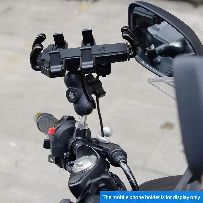 1 Inch M10 M8 Male Thread Mount M10 M8 Screw Mounts Mirror Seat Ball Head M8 M10 Ball Head Adapter for Motorcycle Phone Holder