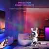 Galaxy Star Projector LED Space Rabbit Night Light Starry Sky Astronaut Porjectors Lamp For Decoration Bedroom Children Gifts