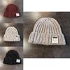 Knitted Beanie Hat For Women With English Letter Embroidery Winter Warmth Casual Style