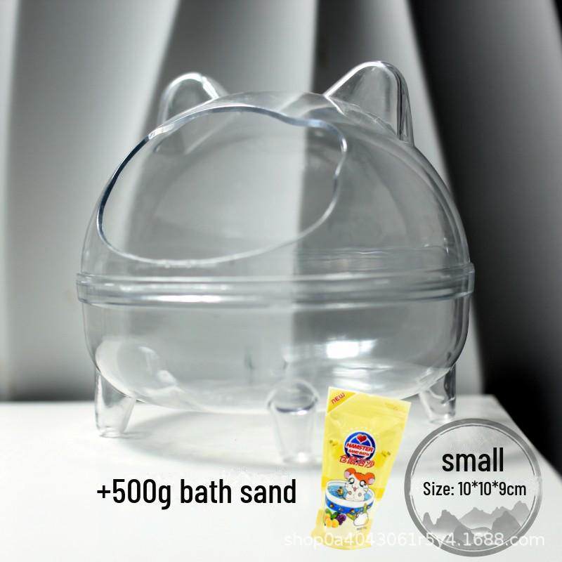 Гнездо для хомяка двойного назначения: Ванна с песком и защитой от брызг мочи