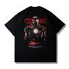 Miniso New Joint Iron Man Men's T-shirt Pure Cotton Women's Short-sleeved Harajuku Fashion Daily Casual Summer Top