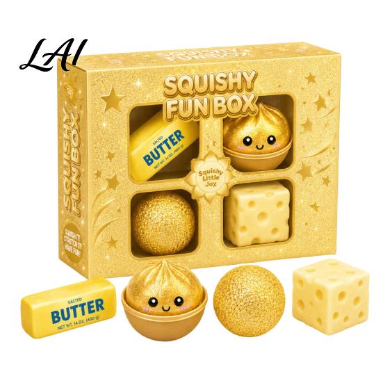 Stress Relief Squeeze Toy 4/8/25Pcs Toy Anxiety Reduction Sensory Soft Relaxation Ball Stretchy Fidget Party Favors for Kids Adults Decompression