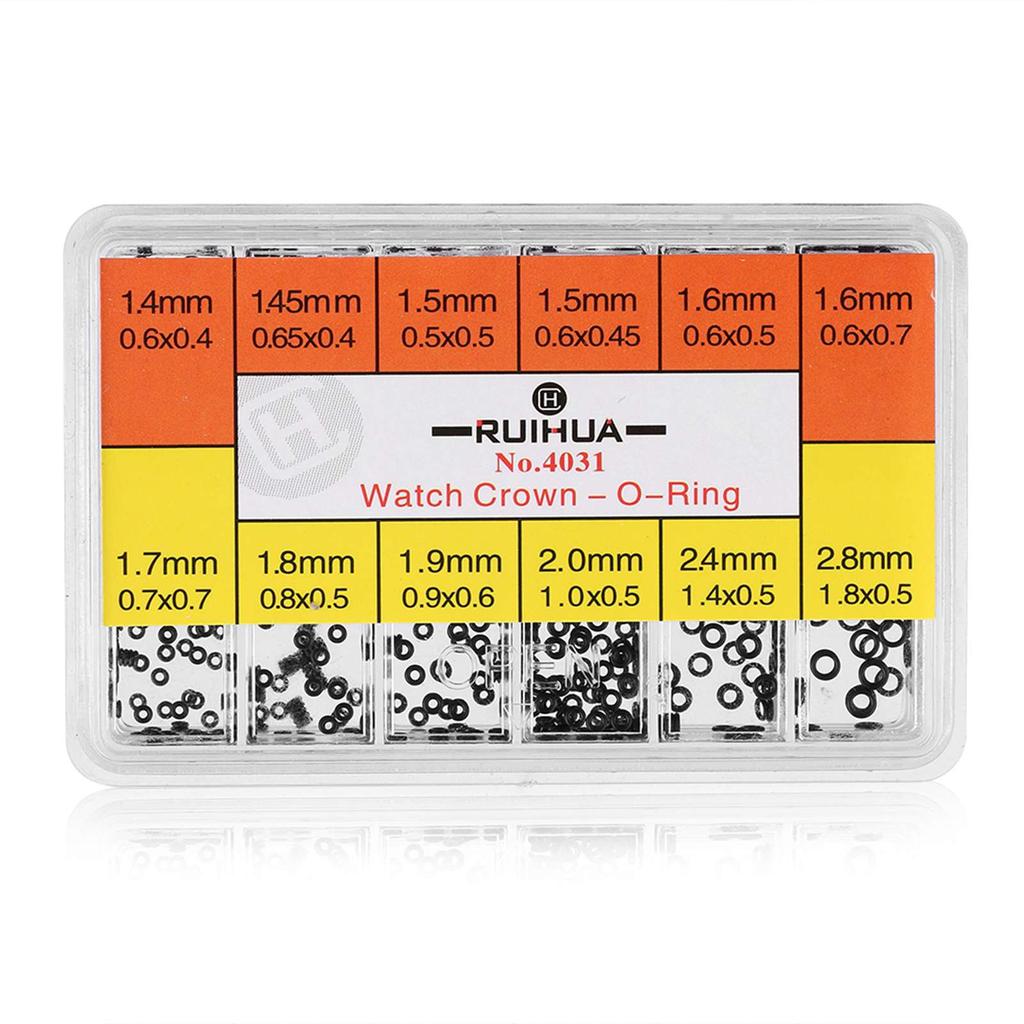 1 коробка резиновая шайба заводная головка часы уплотнительные кольца водонепроницаемые уплотнители ремонтные инструменты