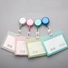 Plastic Retractable Transparent Badge Holder Elastic Clip Badge Reel Card Case Name Tag Work Badge with Badge Reel