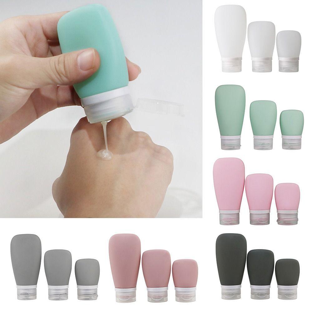 Silicone Travel Toiletry Bottles Leakproof Lotion Bottles Cosmetic Storage Containers  Travel