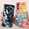 Clear For Samsung A26 SM-A266E SM-A266B Case For Samsung Galaxy A26 Cover Luxury Fashion Flowers Cute Kawaii Painted