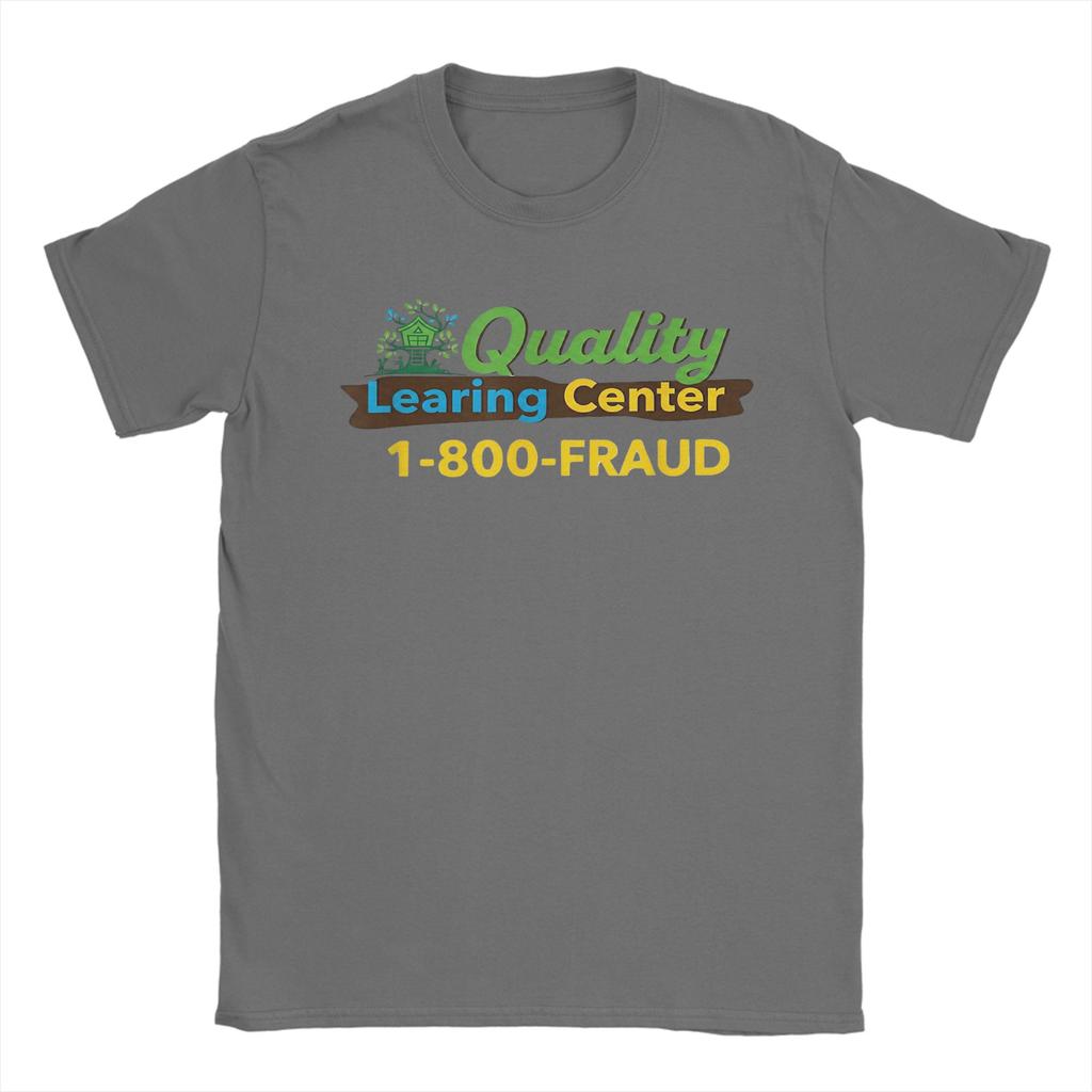 Novelty Quality Learing Center Fraud Nick Shirley TShirt Men Round Neck Cotton T Shirts Short Sleeve Tees Summer Clothing
