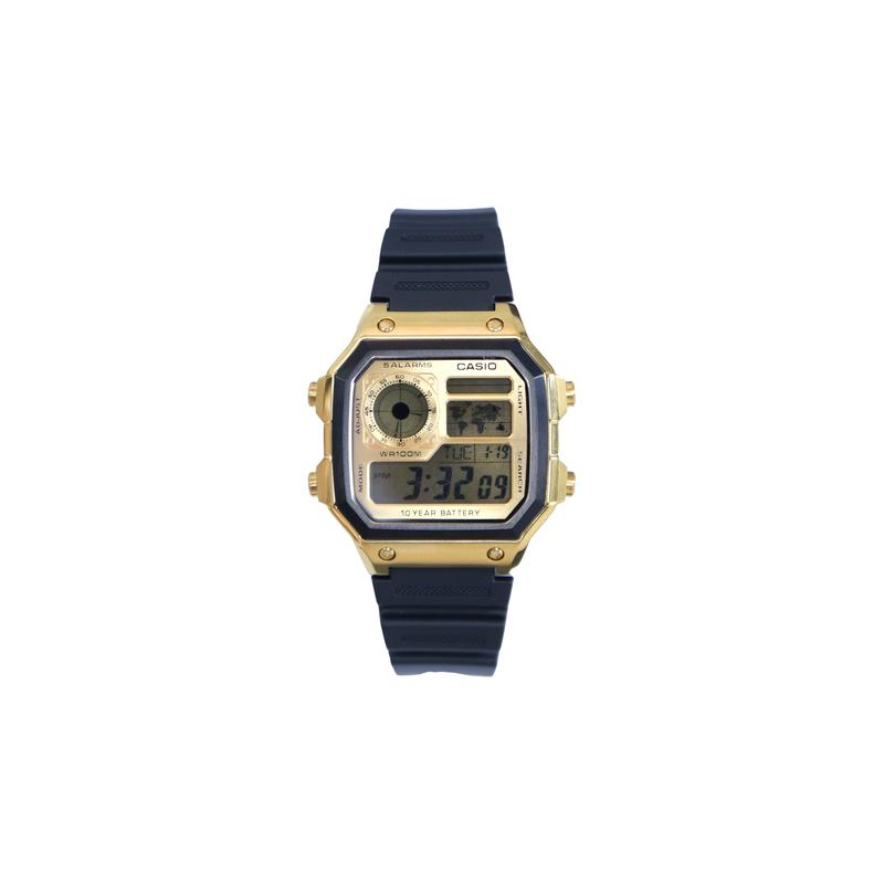 Casio Кастомизированные часы модифицированная серия Кварц смола Стальной ремешок мужчины и женщины одинаковый стиль золотой циферблат AE-1200WH-1AVD(Команда1078-ГайЧжуан-АньЦзинь)