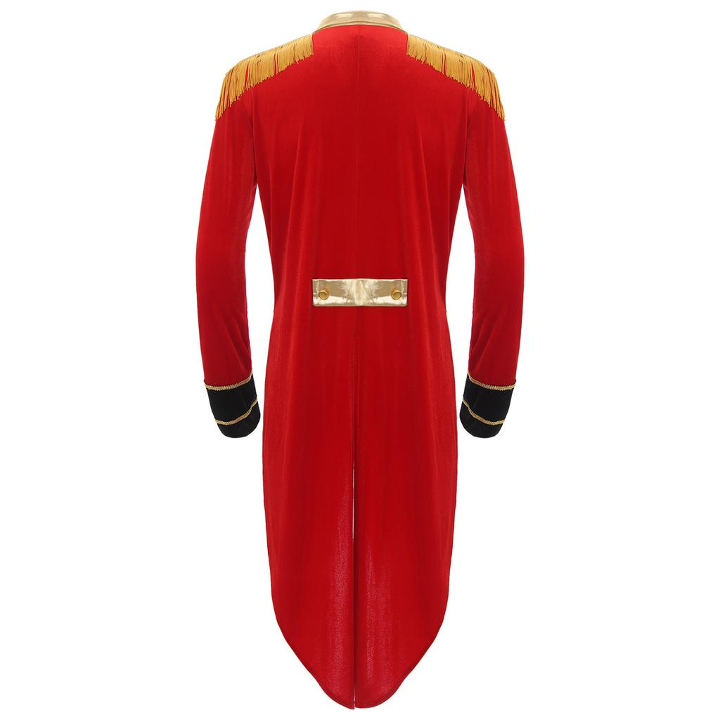 Мужской костюм циркового манежа на Хэллоуин, укротитель львов, шоумен, фрак, куртка, нарядное платье для косплея