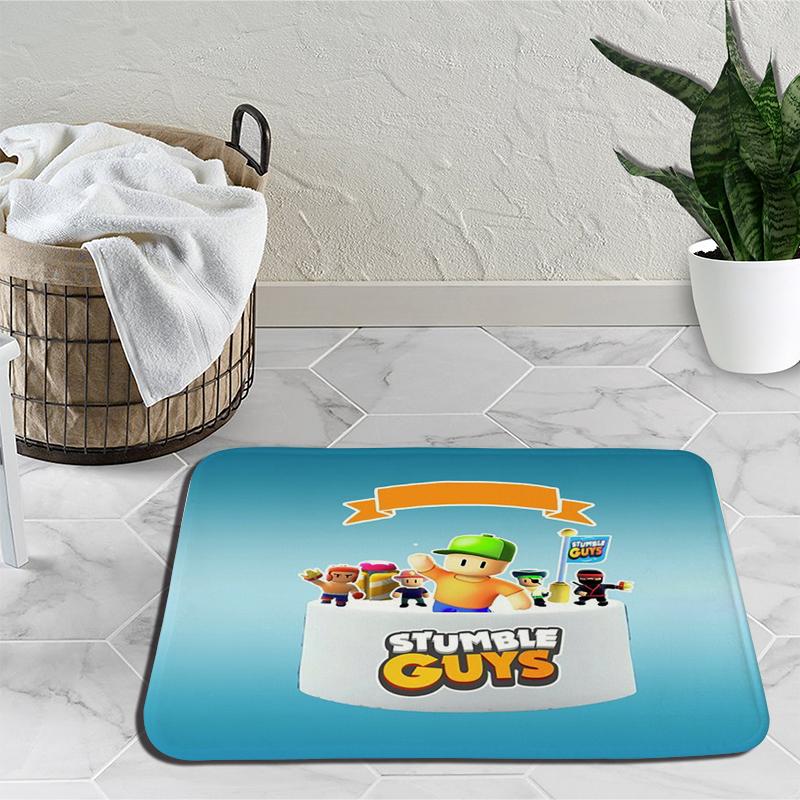 Ковер с героями мультфильмов Stumble Guys, ковер для игр, украшение для спальни, коврик для йоги, аниме, уличный ковер, нескользящий ковер, подарок на день рождения