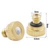 3/16" Low Pressure Brass Fog Misting Nozzles Connectors Cooling Humidifying Garden Water Irrigation