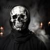 Эффектный Визуальный Косплей Снаряжение Череп Принт Хэллоуин Балаклава, Дышащая Сетчатая Маска на Все Лицо с Ветрозащитой для Мотоциклетной Езды 3D Принт, Защита от УФ-излучения