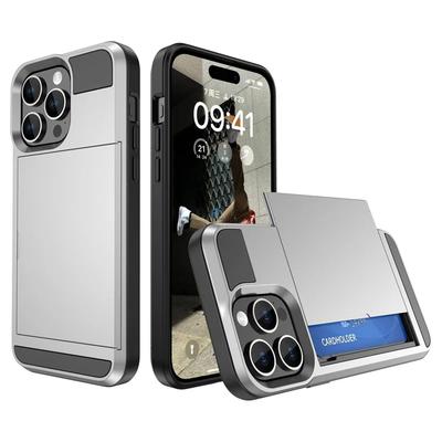 Чехол для телефона для IPhone 17 Air 16E 16 15 14 Plus 13 12 11 Pro Max Кошелек с отделением для карт Выдвижной карман Защитная крышка