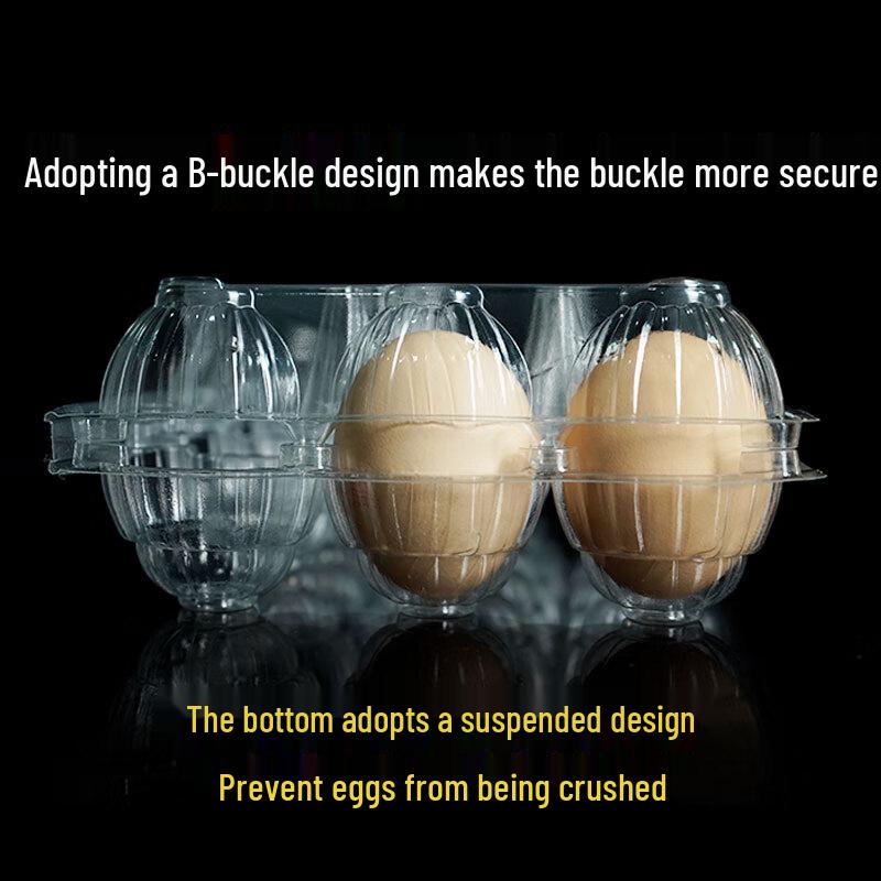 Yudu Transparent Plastic Egg Cartons