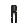 Embroidered Daisy Cuff Knit Sports Pants Men Bottoms Black DM5013-010