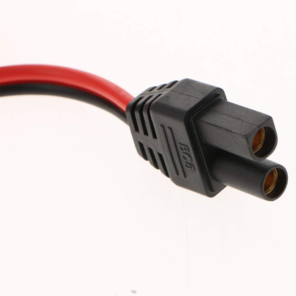 PPrettyia12-24V Car Jump Starter Emergency Power Adapter Cable EC5 Female Connector Ring Terminal 1 Meter
