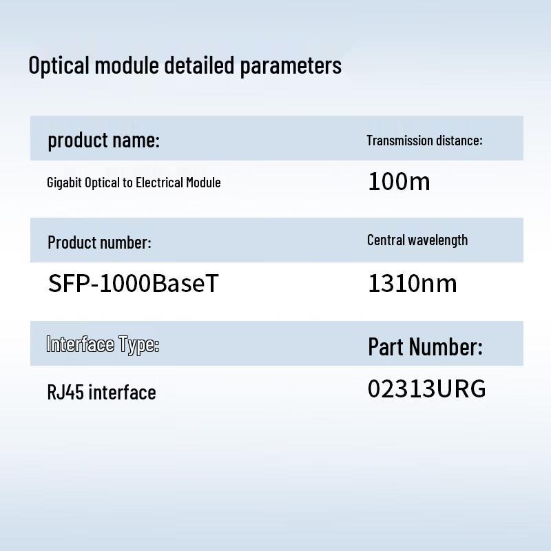Huawei SFP-GE 1000BaseT RJ45 Electrical Transceiver Module