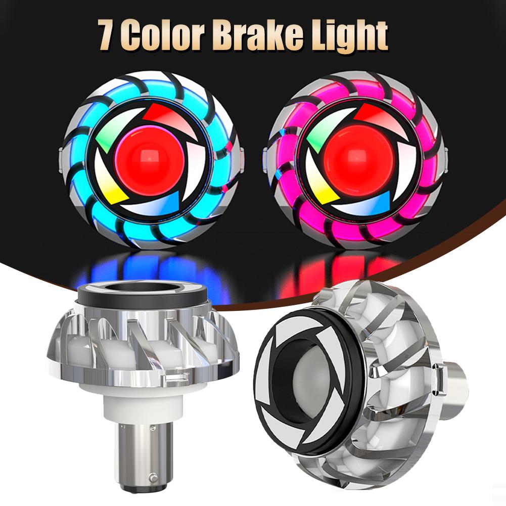 Универсальный мигающий RGB мотоциклетный стоп-сигнал Angel Eye 12 В модификация мотоциклетный светодиодный стоп-сигнал аксессуары для мото