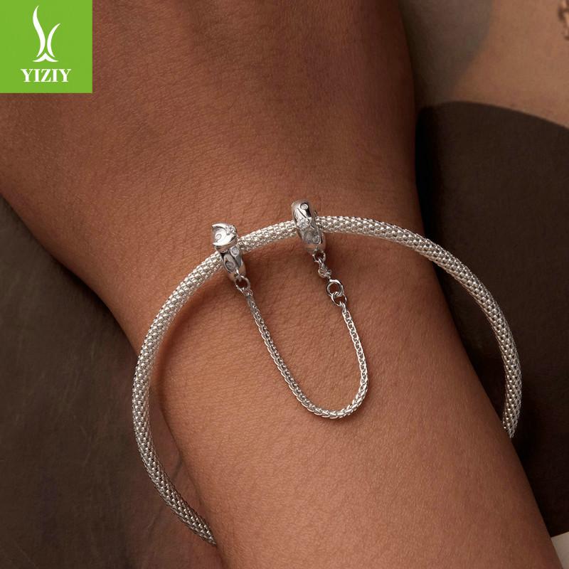 Xingyue Diy Силиконовая Позиционирующая Страховочная Цепочка Аксессуары, Нишевая Высококлассная S925 Стерлинговое Серебро Шнурок Украшение