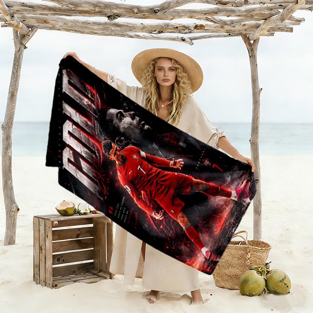 Cr7: Answer Revealed Beach Towel Quick-Dry Soft Microfiber Comfortable Lightweight Portable for Swimming,Beach,Camping, Travel, Beach Accessories,Gym