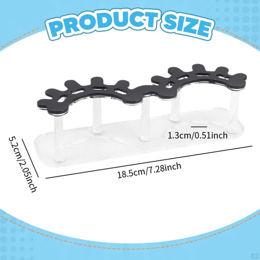 Eyelash Extension Tweezers Holder Double Slots Supplies Organizer Stand