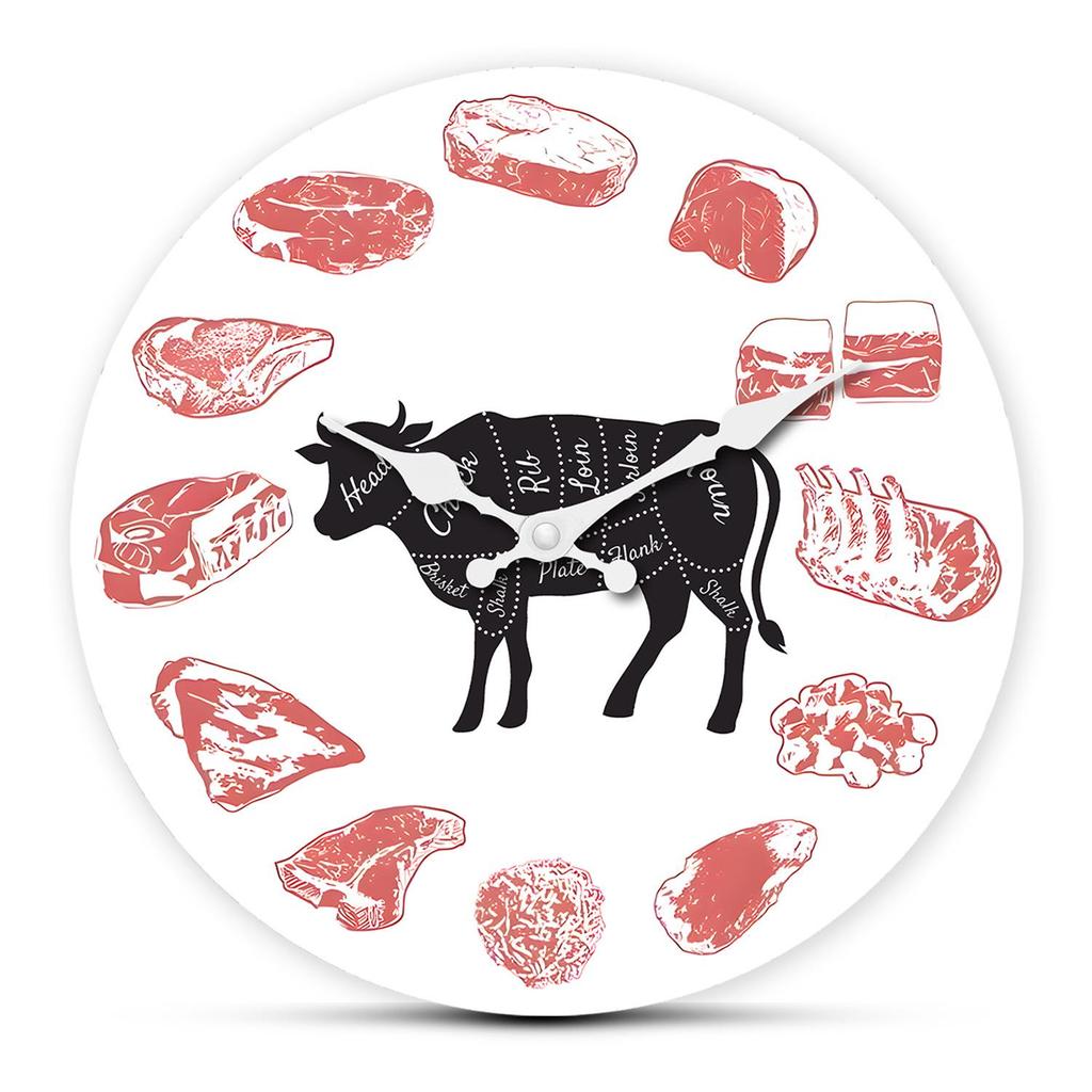 14" Религиозные Креативные Деревянные Настенные Часы - МДФ Бесшумные Декоративные Часы