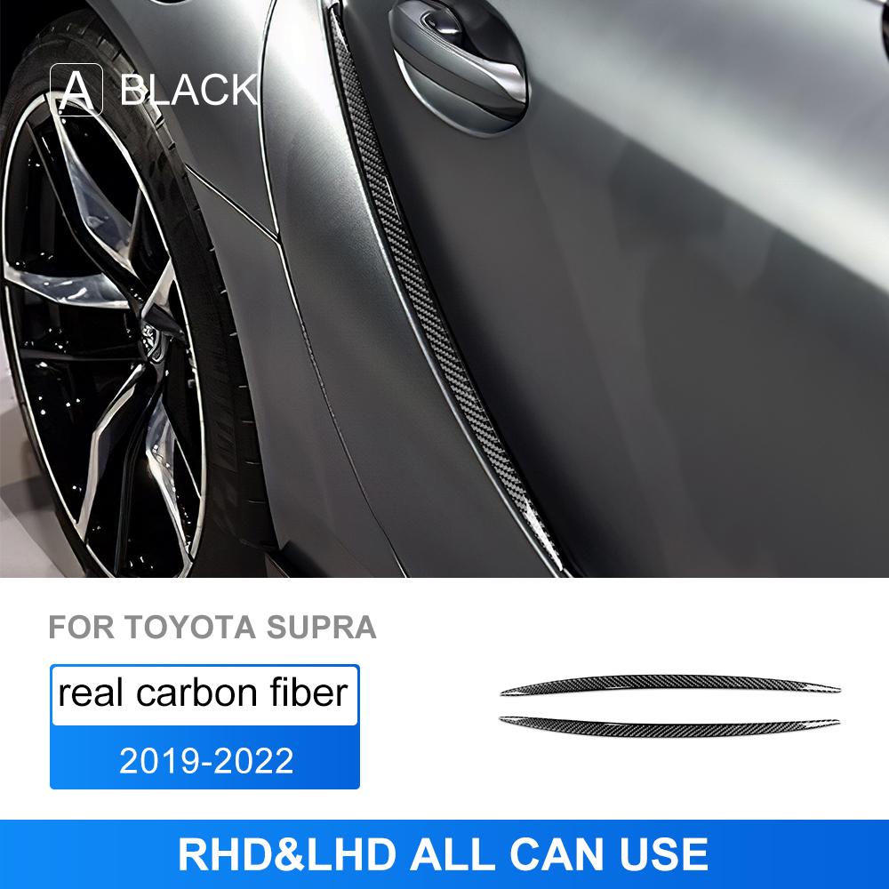 Real Soft Carbon Fiber Interior For Toyota Supra GR A90 A91 MK5 2019 2020 2021 2022 2023 2024 2025 Car LHD RHD Door Sticker