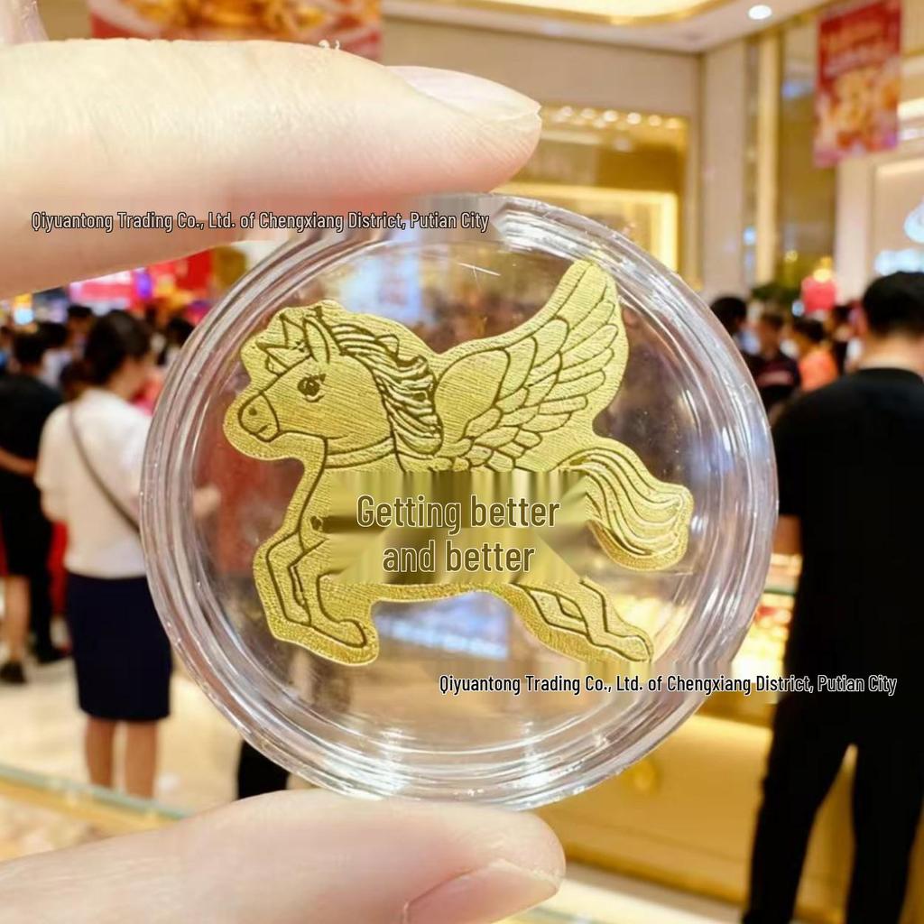 999 Pure Gold Princess Lucky Mobile Phone Sticker – Brings Prosperity and Happiness