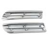 2Pcs ABS Chrome Front Fog Light Lamp Cover For Toyota Highlander 2012 2013 2014