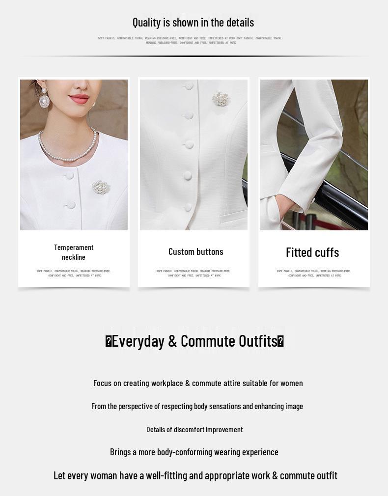 High-End Professional Women's Suit: Elegant Skirt and Blazer for Marketing and Events