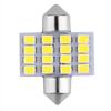 16SMD светодиодный светильник постоянного тока 12 В для автомобиля, белый для чтения, внутренний купол, гирлянда, лампочки