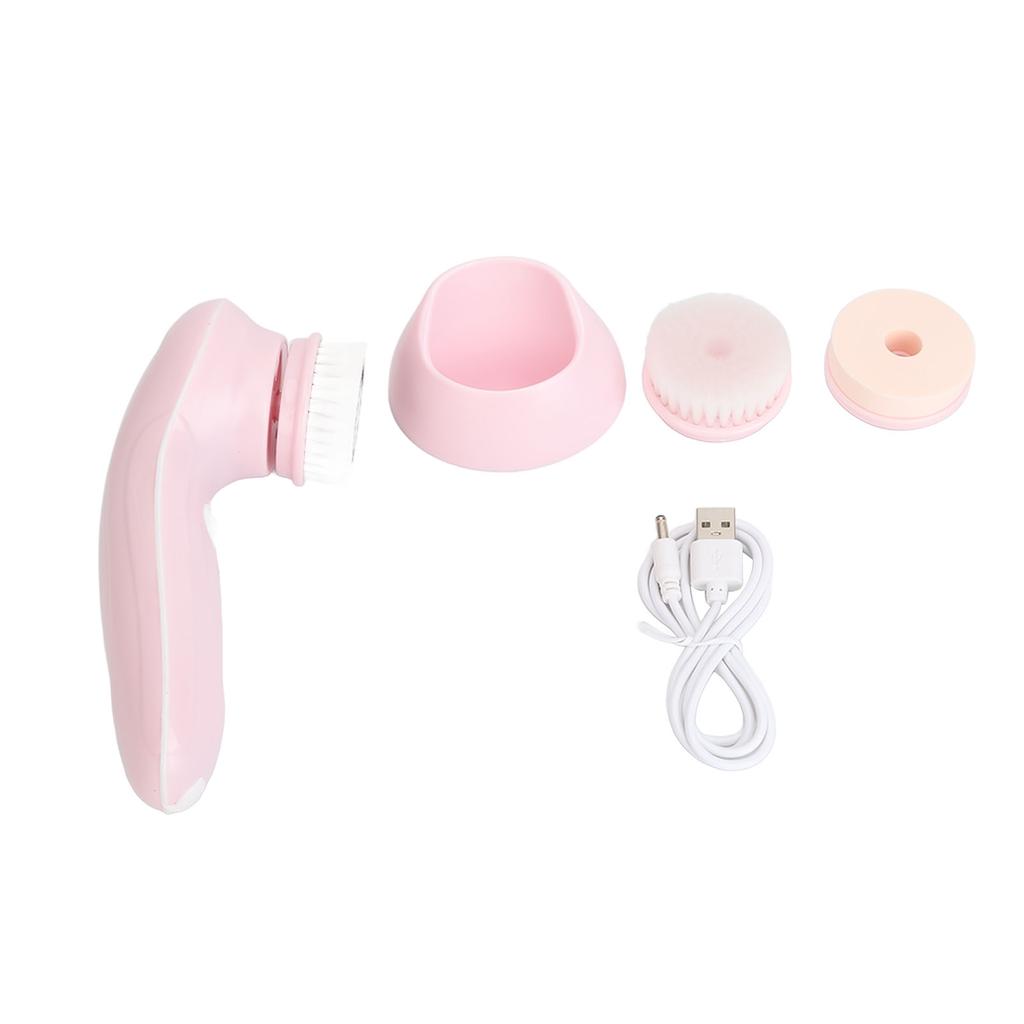 Водонепроницаемая электрическая щетка для умывания лица, скраб для пор, отшелушивающая щетка для домашнего использования, встроенный аккумулятор