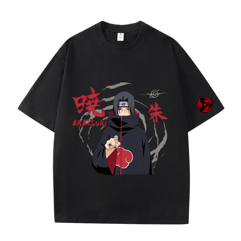 Cartoon Anime Naruto Printed Top 2026 Summer New T-Shirt Unisex Anime Naruto Sports Cotton T-Shirt