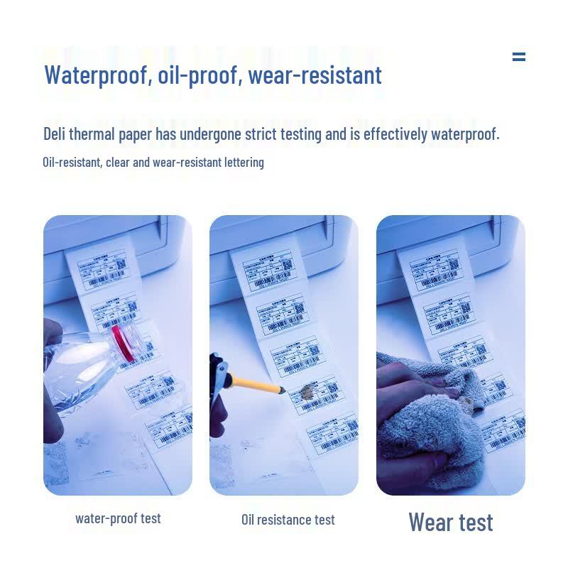 Deli 12007 Three-Proof Thermal Label Paper