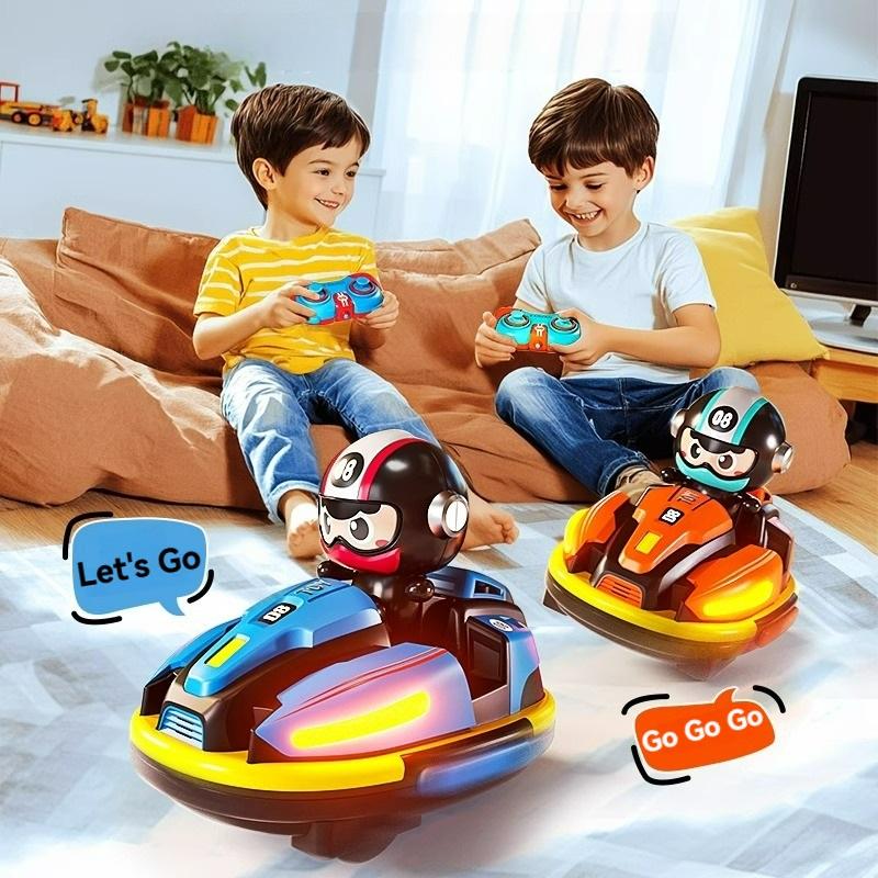 RC Battle Bumper Car Toy для малышей, мальчиков и девочек, катапультный робот, картинг, музыка, свет, RC Battle Game для детей, семейные сражения