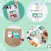Winter Festive Stickers Christmas Sticker Labels for Holiday Gift Wrapping, Self-Adhesive Tags with Blank Handwritten Writing Area Present Decoration,
