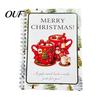 Creative Holiday Souvenir Book Christmas Gift Card Book, 7" x 5" Spiral Bound Merry Scrapbook for Cards Booklet, Greeting Album, Personalized