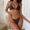 Women's Bikini Solid Color Set Swimsuit Two- Piece Swimsuits For Women Beachwear