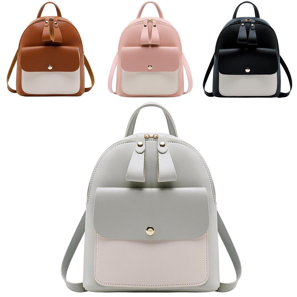 Sophisticated Mini Rucksack Handbag For Women And Girls In Soft Pu Leather