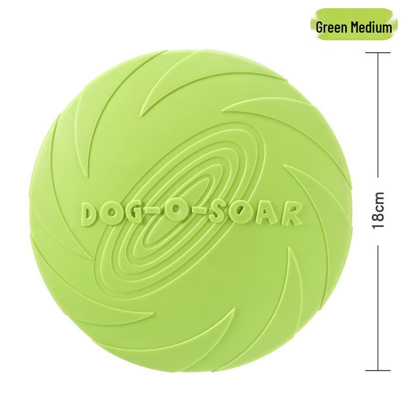 DOG-O-SOAR Bite-Resistant Floating Silicone Dog Frisbee Toy