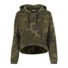 Sweatshirt À Capuche - Urban Classics - Rose Camouflage - Coton 60% - Manches Longues - Court