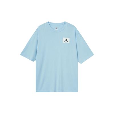 Футболка Flight Essential с принтом логотипа, свободная, с коротким рукавом и заниженной линией плеч, мужские топы, светло-бирюзовый цвет DZ0605-425