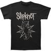 Мужской логотип 'Козлиная Звезда' Slipknot (Назад Печать) Футболка Черная